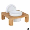 Suporte Inde Tacho Bambu Porcelana 17 X 17 X 6 cm (6 Unidades)