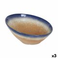 Tigela Inde Stoneware Caribian 21 X 10 cm (3 Unidades)