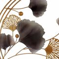 Decoração Suspensa Bloemen Mural Azul Dourado Metal Cobre (80 X 151 X 5,5 cm)