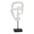 Figura Decorativa Face Branco Poliresina (19,5 X 38 X 10,5 cm)