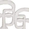 Figura Decorativa Face Branco Poliresina (27 X 32,5 X 10,5 cm)