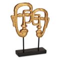 Figura Decorativa 27 X 32,5 X 10,5 cm Face Dourado Poliresina