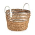 Cesta Decorativa Natural Prateado Algas Marinhas (26 X 26,5 X 26 cm)