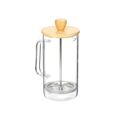 Bule 600 Ml Natural Bambu Vidro de Borosilicato