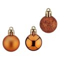 Bolas de Natal ø 3 cm 12 Unidades Laranja Plástico