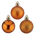 Bolas de Natal ø 4 cm 12 Unidades Laranja Plástico