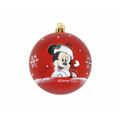 Bola de Natal Mickey Mouse Happy Smiles 6 Unidades Vermelho Plástico (ø 8 cm)