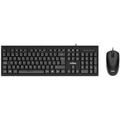 Teclado e Rato Nilox NXKME0011 Preto Qwerty Espanhol