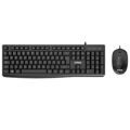 Teclado e Rato Nilox NXKME0012 Preto Qwerty Espanhol