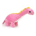 Brinquedo de Peluche para Cães Gloria Orhy Cor de Rosa Dinossauro Poliéster Borracha Eva Polipropileno