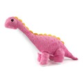 Brinquedo de Peluche para Cães Gloria Orhy Cor de Rosa Dinossauro Poliéster Borracha Eva Polipropileno