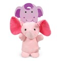 Brinquedo de Peluche para Cães Gloria Hoa Cor de Rosa Elefante Poliéster Borracha Eva