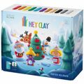 Jogo de Plasticina Bizak Hey Clay Winter Holidays Natal Boiões X 18