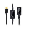 Cabo Alargador USB Nanocable 10.01.021 Preto 15 M