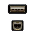 Cabo USB 2.0 a para USB B Nanocable 10.01.120 Preto 2 M