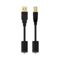 Cabo USB 2.0 a para USB B Nanocable 10.01.120 Preto 5 M