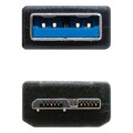 Cabo USB 3.0 a para Micro USB B Nanocable 10.01.110-BK Preto 1 M