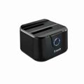 Dock Station Dual Tooq TQDS-802B 2.5" / 3.5" Sata USB 3.0 Preto