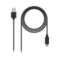 Cabo USB a para USB C Nanocable 10.01.210 Preto 0,5 M