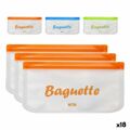 Saco Reutilizável para Alimentos Quttin 3 Peças 30 X 15 cm (18 Unidades)