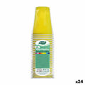 Conjunto de Copos Reutilizáveis Algon Amarelo 24 Unidades 250 Ml (25 Peças)