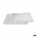 Conjunto de Tabuleiros para Alimentos Algon Branco Retangular 4 Peças 15 X 22 X 1 cm (48 Unidades)