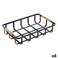 Cesta Multiusos Confortime Preto 36 X 24,3 X 8 cm (6 Unidades)