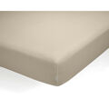 Lençol de Baixo Alexandra House Living Qutun Taupe 105 X 200 cm