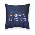 Capa de Travesseiro Belum Spain 12 Points Eurovision Multicolor 50 X 50 cm