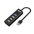 Hub USB 4 Portas Iggual IGG317686 Preto