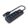 Hub USB 4 Portas Iggual Carbon