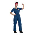 Fantasia para Adultos My Other Me Rosie The Riveter (3 Peças) L