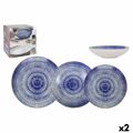 Conjunto de Louça La Mediterránea Espiral Porcelana 12 Peças (2 Unidades)