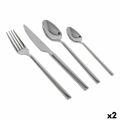 Faqueiro Percutti Percutti Europa Aço Inoxidável Prateado 16 Peças (2 Unidades) (16 Pcs)