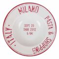 Prato para Massa Santa Clara Milano Vermelho Porcelana ø 28 cm (6 Unidades)