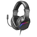 Auriculares com Microfone Gaming Mars Gaming MH122 Preto