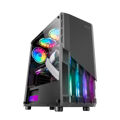 Caixa Atx Mars Gaming MC-X2 Negro Caja Pc Gaming Atx Frontal Acero Frgb 2 Ventiladores 12cm Frgb Ventana Lateral Completa