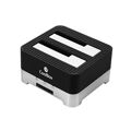 Caixa Externa Coolbox COO-DUPLICAT2 2,5"-3,5" Sata USB 3.0 Preto Preto/prateado USB 3.0 Sata