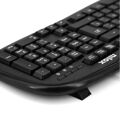 Teclado Nilox NXKBE000001 Qwerty Espanhol Preto