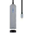 Hub USB Aisens ASUC-5P003-GR Cinzento 100 W