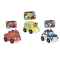 Veículo Jugatoys Camião de Bombeiros Autocarro com Som Carro de Polícia (22 X 11 X 14 cm)