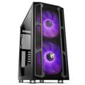 Caixa Semitorre Atx Nox Nxhummernova Rgb Preto Multicolor