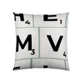 Capa de Travesseiro Naturals Scrabble (50 X 50 cm)