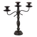 Candelabro 42 X 12 X 42 cm Preto Metal