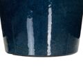 Vaso 37 X 37 X 49 cm Cerâmica Azul (2 Unidades)
