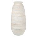 Vaso Cerâmica Creme 35 X 35 X 80 cm