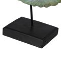 Figura Decorativa Castanho Verde Concha 30 X 12 X 30 cm