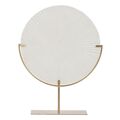 Figura Decorativa Branco Dourado Círculo 45 X 10 X 57 cm