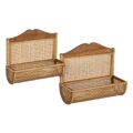 Bengaleiro de Parede Bambu 50,5 X 20 X 42,5 cm (2 Unidades)