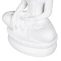 Figura Decorativa Branco Buda 19,2 X 12 X 32,5 cm